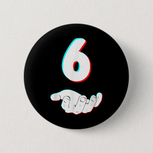 Grappige 67 Zes Zeven Meme Koppel Matching Hallowe Ronde Button 5,7 Cm