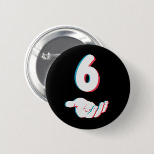 Grappige 67 Zes Zeven Meme Koppel Matching Ronde Button 5,7 Cm
