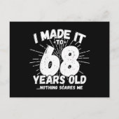 Grappige 68e verjaardag citaat Sarcasme 68 jaar ou Briefkaart (Voorkant)