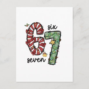 Grappige 6 7  Kerstman Squad Zesenzestig Kerstmis Aankondigingskaart