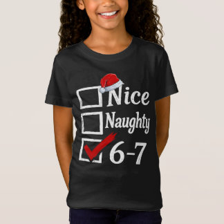 Grappige 6-7 Meme Leuk Stout 67 Kerstmis Brain Rot T-shirt