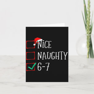 Grappige 6-7 Meme Leuk Stout 67 Kerstmis Zes Zeven Kaart