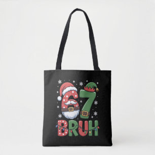 Grappige 6 7 Zes Zeven Bruh Meme Kerstman Elf Draagtas