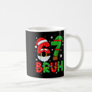 Grappige 6 7 Zes Zeven Bruh Meme Kerstman Elf Koffiemok