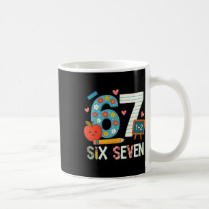 Grappige 6 7 Zes Zeven Meme 67 Leraar Voor Mannen Koffiemok