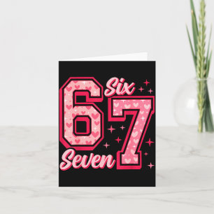 Grappige 6 7 Zes Zeven Meme Uitspraak Valentijns K Kaart