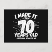 Grappige 70e verjaardag citaat sarcastisch 70 jaar briefkaart (Voorkant)