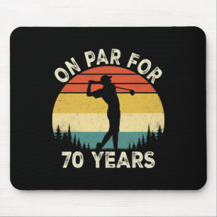 Grappige 70e verjaardag Golf Golfer 70 Jaar Oude G Muismat