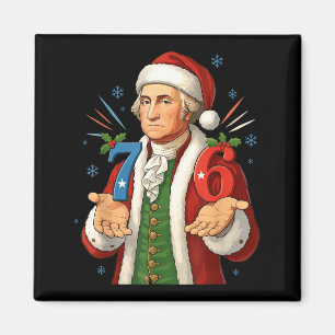 Grappige 7-6 6-7 George Washington Sinterklaas 67 Magneet