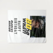 Grappige 80 dus wat Quote Foto 80ste verjaardagsfe Wandkleed (Voorkant (horizontaal))