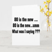 Grappige 80e verjaardag - 80 is het nieuwe..... kaart (Gele Bloem)