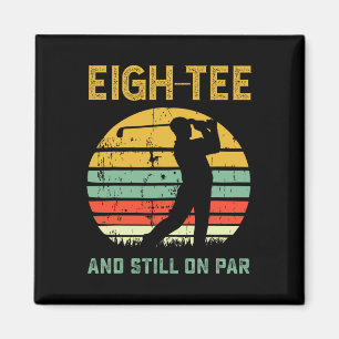 Grappige 80e verjaardag golf grap golfen 80-jarige magneet