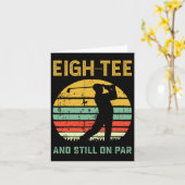 Grappige 80e Verjaardag Golf Pun Golfen 80 Jaar Ou Kaart (Gele Bloem)