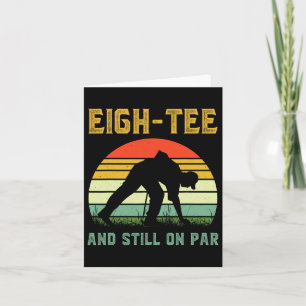 Grappige 80e Verjaardag Golf Pun Golfen 80 Jaar Ou Kaart