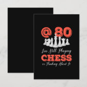 Grappige 80ste verjaardag gift - 80 jaar oude scha kaart (Voorkant / Achterkant)