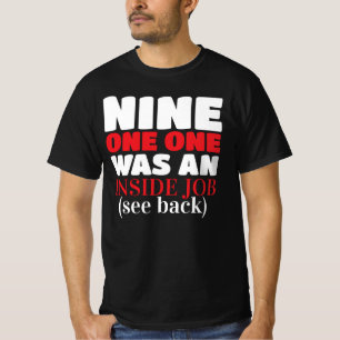 Grappige 911 complottheorie t-shirt