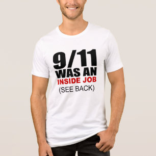 Grappige 911 complottheorie Tri-Blend shirt