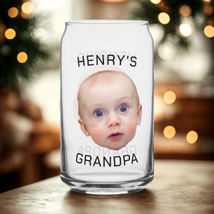 Grappige aangepaste Baby gezicht Blikvorm Glas