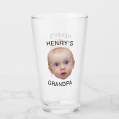 Grappige aangepaste Baby gezicht Glas (Achterkant)