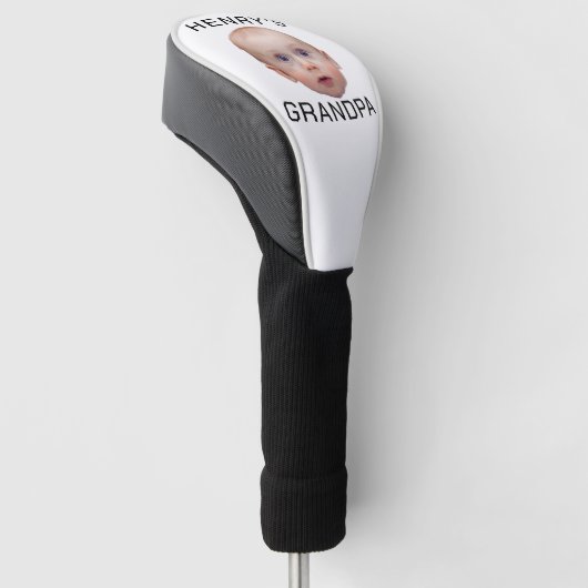 Grappige aangepaste Baby gezicht Golfheadcover (Schuin)