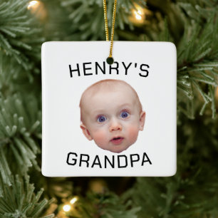 Grappige aangepaste Baby gezicht Keramisch Ornament
