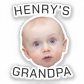 Grappige aangepaste Baby gezicht Sticker (Voorkant)