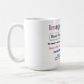 Grappige aangepaste beste leraar zoek geschenk mok (Links)