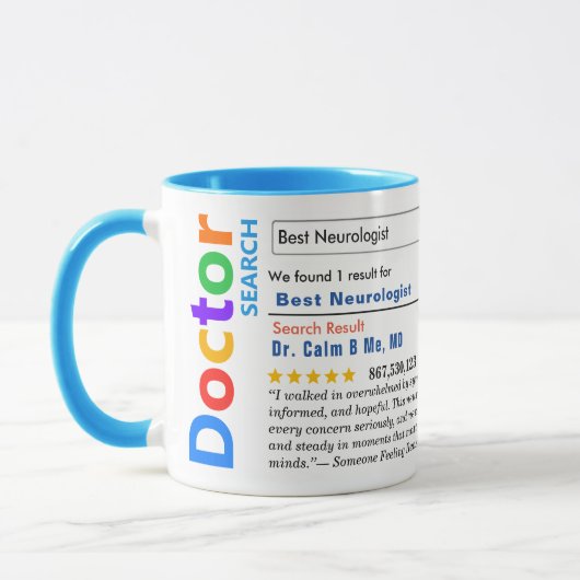 Grappige Aangepaste Beste Neuroloog Mok (Links)