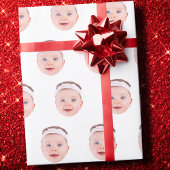 Grappige aangepaste gezicht foto cadeau wrap cadeaupapier
