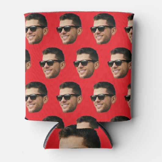 Grappige aangepaste gezicht Koelbox Blikjeskoeler (Voorkant)