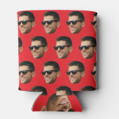 Grappige aangepaste gezicht Koelbox Blikjeskoeler (Achterkant)