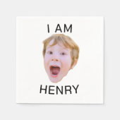 Grappige aangepaste gezicht servetten verjaardag p (Voorkant)