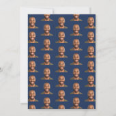 Grappige aangepaste gezichts foto heren 30e verjaa kaart (Achterkant)