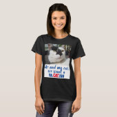 Grappige aangepaste kat foto We willen een va.cat. T-shirt (Voorkant volledig)