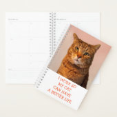 Grappige aangepaste kat planner (Display)
