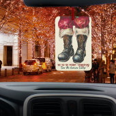 Grappige aangepaste kerst familienaam Santa Luchtverfrisser