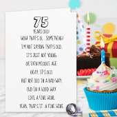 Grappige aangepaste leeftijd oudere volwassen verj kaart