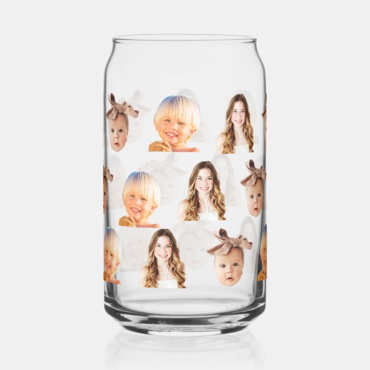 Grappige aangepaste moeder van 3 Kinder foto's Blikvorm Glas (Voorkant)