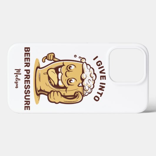 Grappige aangepaste naam & tekst bier Case-Mate iPhone case (Achterkant (horizontaal))