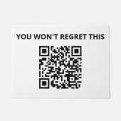 Grappige aangepaste QR-code Deurmat (Voorkant)