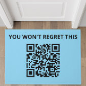 Grappige aangepaste QR-code Deurmat
