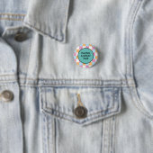 Grappige aangepaste tekst ronde button 3,2 cm (In situ)