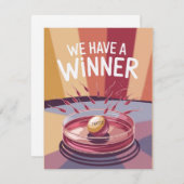 Grappige aankondiging van zwangerschap wint (Voorkant / Achterkant)