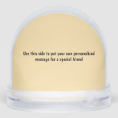 Grappige Aap Banaan Humor Sneeuwbol (Achterkant)