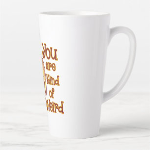 Grappige aap banaan je bent een beetje raar latte mok