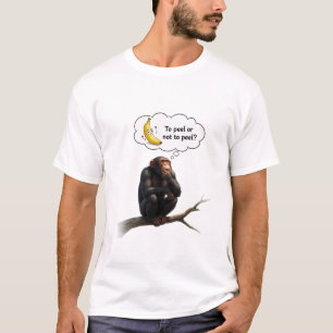 Grappige aap die denkt T-shirt