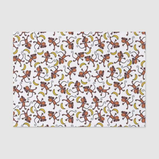 grappige aap-liefhebbers tissuepapier (Voorkant)