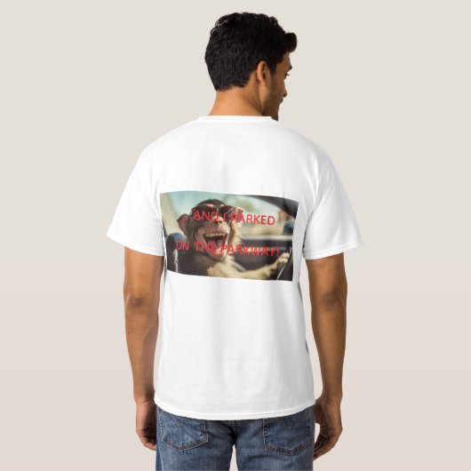 Grappige Aap TSHIRT (Achterkant volledig)