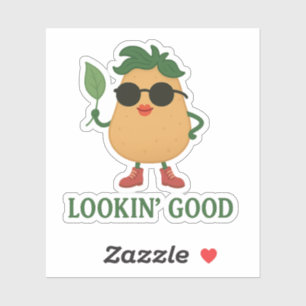 Grappige Aardappel Stickerblad Sticker
