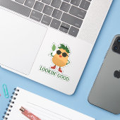 Grappige Aardappel Stickerblad Sticker (Laptop met iPhone)
